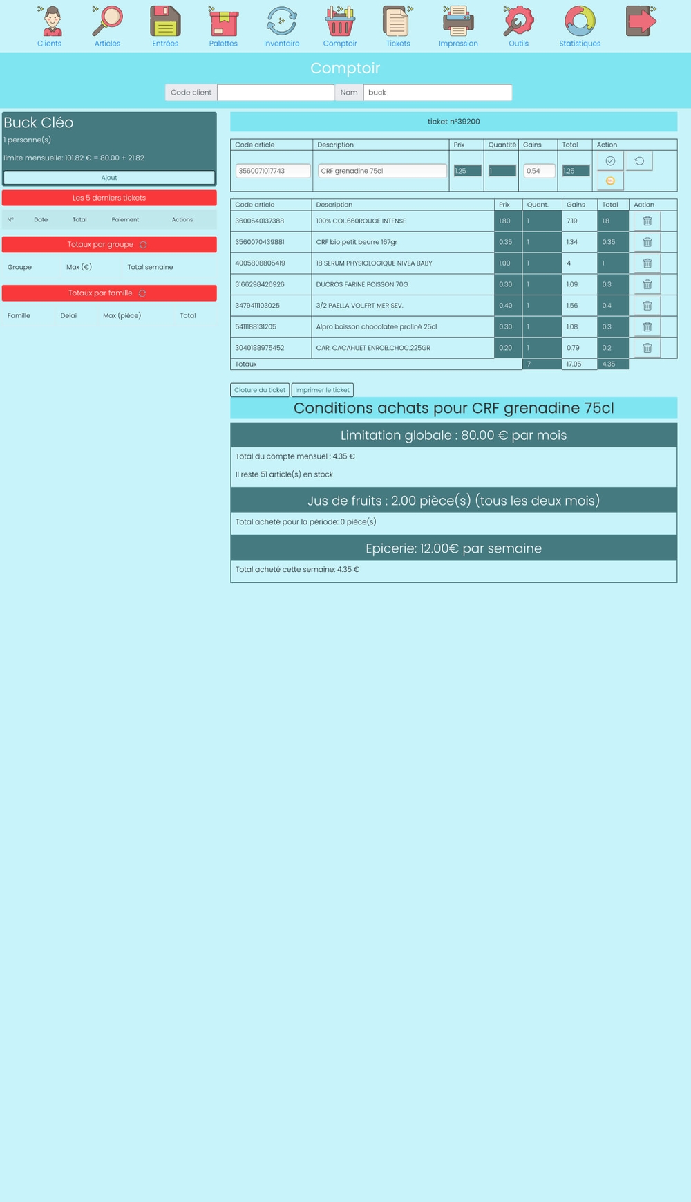 A social shop management app